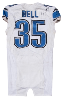 2014 Joique Bell Game Used Detroit Lions White Jersey (NFL/PSA/DNA)